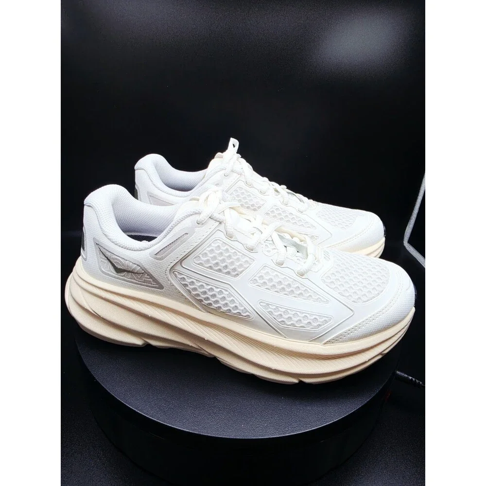 HOKA Clifton One9 Low Top Mesh Sneaker Frost/Cosmic Cream/Grey US 7.5M/8.5W